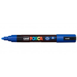 Маркер-краска синий 1,8-2,5мм UNI POSCA PC-5M, пулевидный наконечник(номер цвета 33)