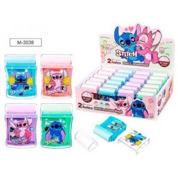 Точилка пластиковая с контейнером 'Ушастик' MAZARI, 2 отверстия, ассорти