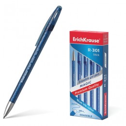 Ручка пиши-стирай гелевая 0,4мм синяя ERICH KRAUSE 'R-301 Magic Gel'