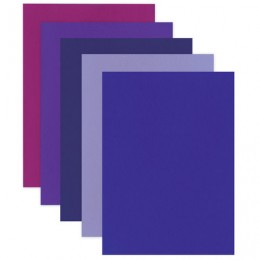Цветной фетр для творчества А4 210*297мм BRAUBERG 5л., 5цв., толщ. 2мм, оттенки фиолетового