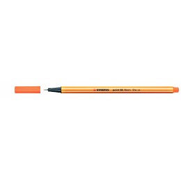 Ручка капиллярная 0,4мм неоновая оранжевая STABILO 'Point'