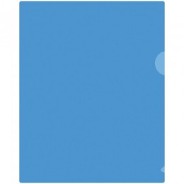 Папка-уголок А5 синяя 180мкм BERLINGO