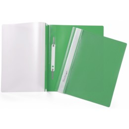 Папка-скоросшиватель А5 прозрачный верх зеленая 180мкм BERLINGO