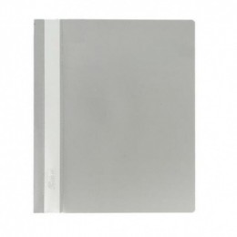 Папка-скоросшиватель А5 прозрачный верх серая 180мкм BERLINGO