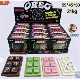 Игрушка-антистресс сквиш 'Шоколадка OREO' NEE DOH, ассорти