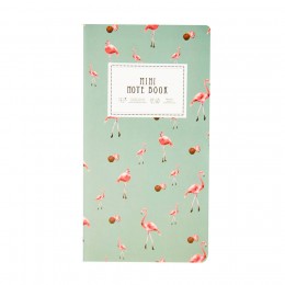 Блокнот А6 48л 'Mini note book', крафт листы, 173*90мм (макияж, океан, кактусы, фламинго)