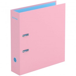 Папка-регистратор 8см розовая BERLINGO 'Haze', матовая, ламинированная