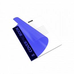 Тетрадь 48л А5+ клетка 'CoverProBook Neon' голубая, с пластиковой обложкой, ERICH KRAUSE