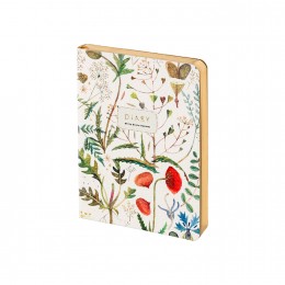 Ежедневник А6 128л 'Луговые травы' Bruno Visconti, кожзам, золотой срез