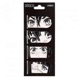 Набор магнитных закладок для книг 4шт КОКОС 'Anime Style' 25*55мм
