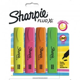 Набор текстмаркеров 4цв 0,5-2,5мм PAPER MATE 'Sharpie Fluo XL'