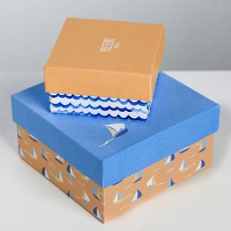 Коробка подарочная «Морской стиль»