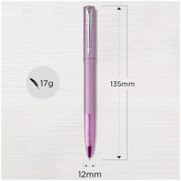 Ручка роллер /PK 'Vector XL Lulac' черная, 0,8мм, подарочная упаковка