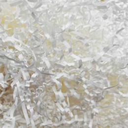 Бумажный наполнитель для упаковки подарков цвет ПЕРГАМЕНТ БЕЛЫЙ 50гр