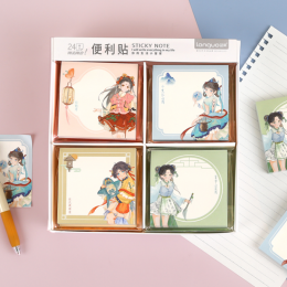 Блок для записей декоративный 8*8см 80л 'Anime girl-2' Languo, склейка