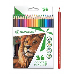 Карандаши 36цв ACMELIAE, пластиковые, шестигранные