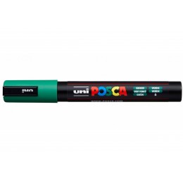 Маркер-краска зеленый 1,8-2,5мм UNI POSCA PC-5M, пулевидный наконечник (номер цвета 6)