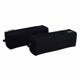 Пенал-косметичка 21*7*7см 'Black', квадро, ERICH KRAUSE