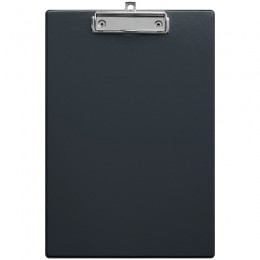 Папка-планшет с прижимом А4 ПВХ черный, OfficeSpace