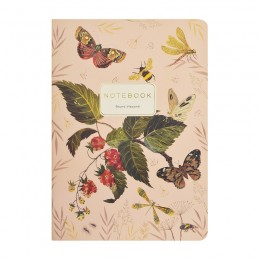 Тетрадь 40л А5 клетка 'Фауна. Бабочки на землянике' Bruno Visconti