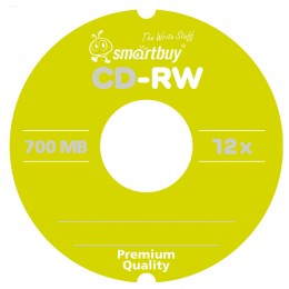 CD-RW диск, Smart buy 4-12x Cake Box (1шт)