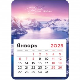 Календарь отрывной на магните 2025г. 'Лучший вид' BG, 13*18см