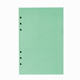 Сменный блок А5 40л зеленый, для органайзера на кольцах, линия 'Pastel'