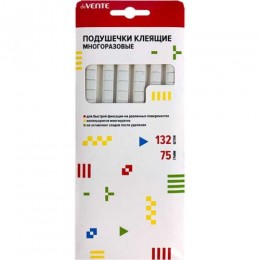 Подушечки клеящие 132шт deVENTE, белые, многоразовые