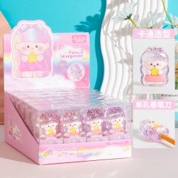 Точилка пластиковая с контейнером 'Star wish girl' Kimira, 1 отверстие