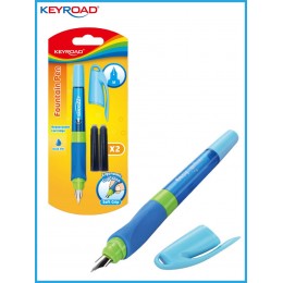 Ручка перьевая KEYROAD + 2 запасных картриджа, блистер