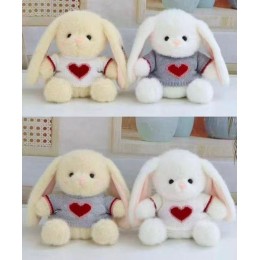  Игрушка мягкая 'Зайка в свитере' 20см, плюш