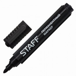 Маркер перманентный черный 2,5мм STAFF, круглый