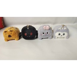 Игрушка-брелок 'Животные-кубики' 8см, плюш, ассорти