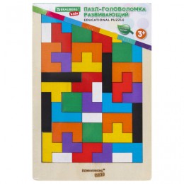 Игра-головоломка BRAUBERG KIDS 'Тетрис', цветной, дерево, 18*27см