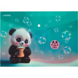 Папка-конверт на кнопке А4 'Yummy Panda' 180мкм deVENTE