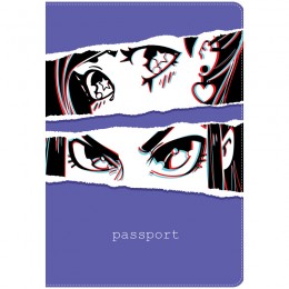 Обложка для паспорта 'Kawaii' MESHU, ПВХ, 2 кармана