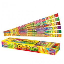 Мармелад 'Crazy gummy. Crazy belt' в кислой обсыпке, ассорти, 15г, Канди клаб