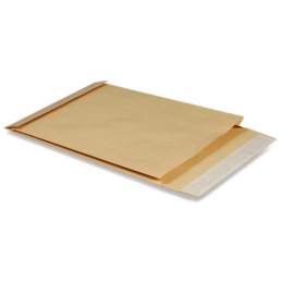 Конверт-пакет B4 250*353*40мм КРАФТ силикон, 130г/м2, объем.с дном, на 300 листов/391157/124239