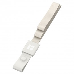 Лента для бейджа светло-серая, 45см, силиконовый клип, BERLINGO 'ID 200'