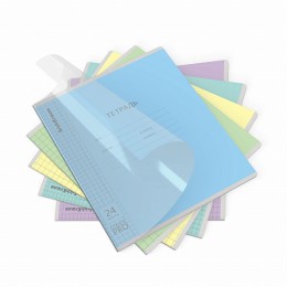 Тетрадь 24л клетка 'Классика CoverPrо fizzy' ассорти, с пластиковой обложкой, ERICH KRAUSE