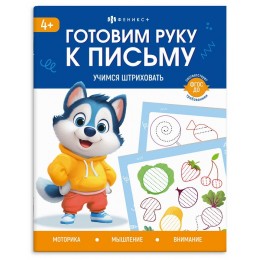 Пропись А5 8л 'Готовим руку к письму. Учимся штриховать', ФЕНИКС+