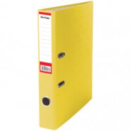 Папка-регистратор 5см желтая BERLINGO 'Standard', бумвинил, с карманом на корешке