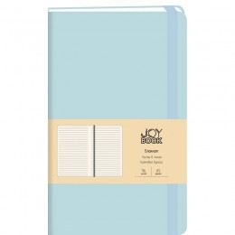 Бизнес-блокнот А5 96л линия 'Joy Book. Весеннее небо' КАНЦ-ЭКСМО, иск.кожа, на резинке