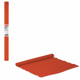 Бумага крепированная оранжевая BRAUBERG 50*250см, 32г/м2, растяжение до 45%