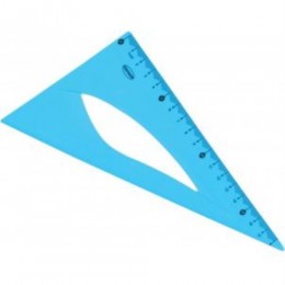 Треугольник 18см 60гр пластик CENTRUM, в индив.упак.