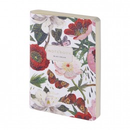 Блокнот А6 60л линия 'Пионы' Bruno Visconti, экокожа