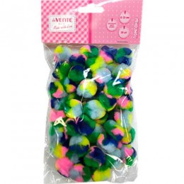 Помпоны для творчества, пастельные, 25мм, 50шт. deVENTE