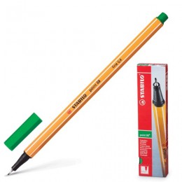 Ручка капиллярная 0,4мм зеленая STABILO 'Point'