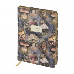 Ежедневник А5+ 120л 'Mushroom miracle' Bruno Visconti, кожзам, золотой срез