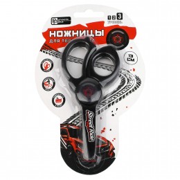 Ножницы 13,5см детские ФЕНИКС+ 'Городские гонки', асимметричные